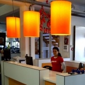 lampenkappen gemaakt voor sportclub.